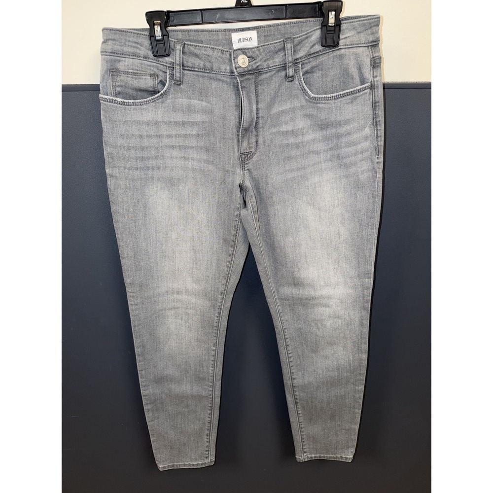 Hudson Jeans Women's 31 Gray Denim Krista Low Rise‎ Skinny Ankle Stretch Jeans